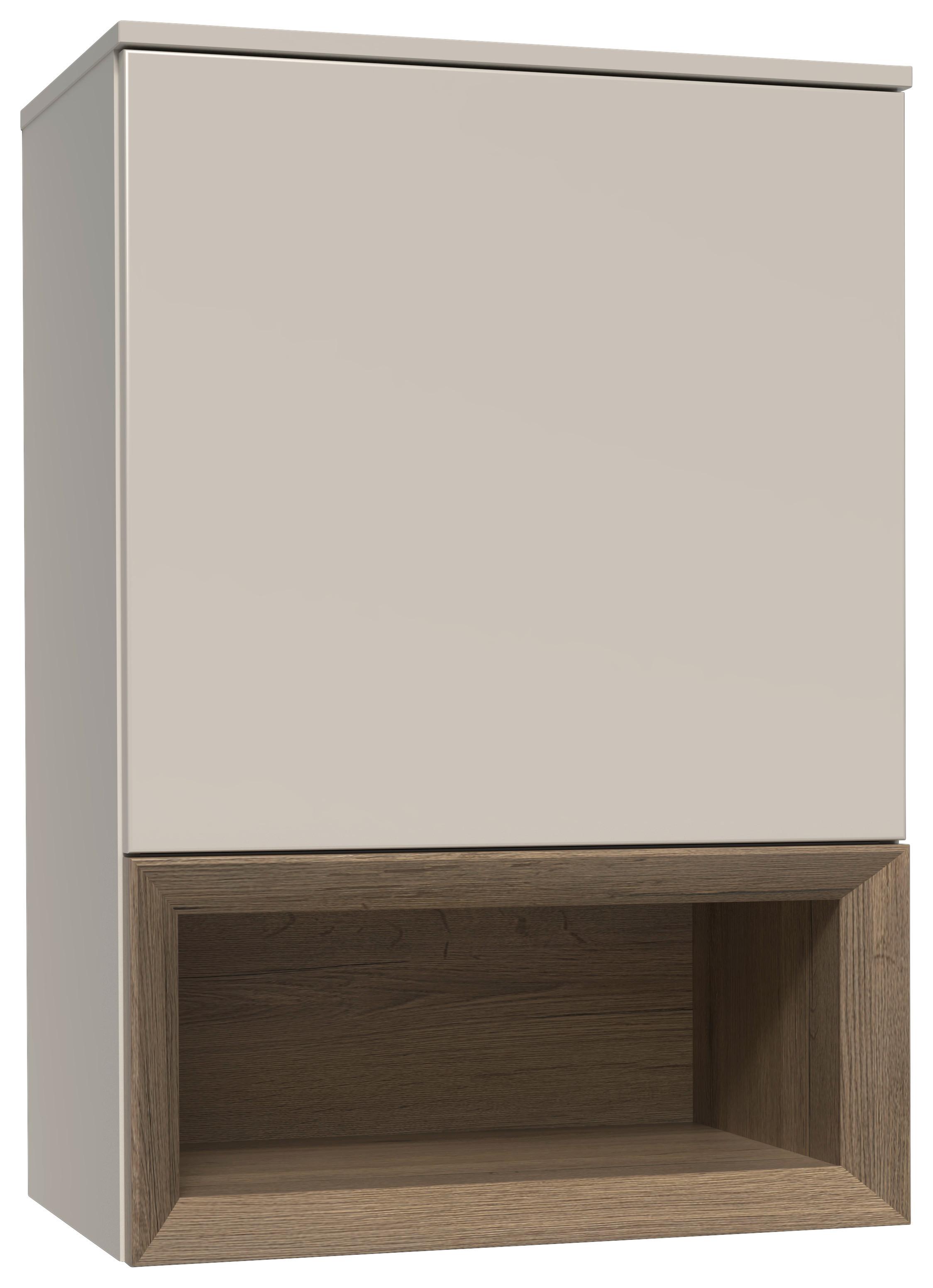 Hängeelement Las Vegas Weiß/Eiche Dekor B: 60 cm - Eiche dunkel/Weiß, MODERN, Holzwerkstoff (60/88/37cm) - Vertico