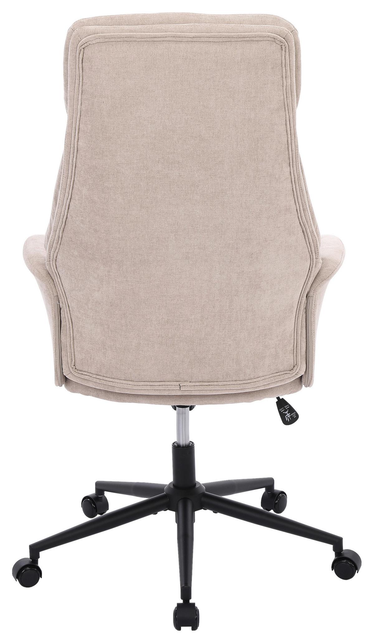 Drehstuhl Austin Hellbraun B: 66 cm - Hellbraun/Schwarz, MODERN, Holz/Kunststoff (66/114/122/64cm) - Livetastic