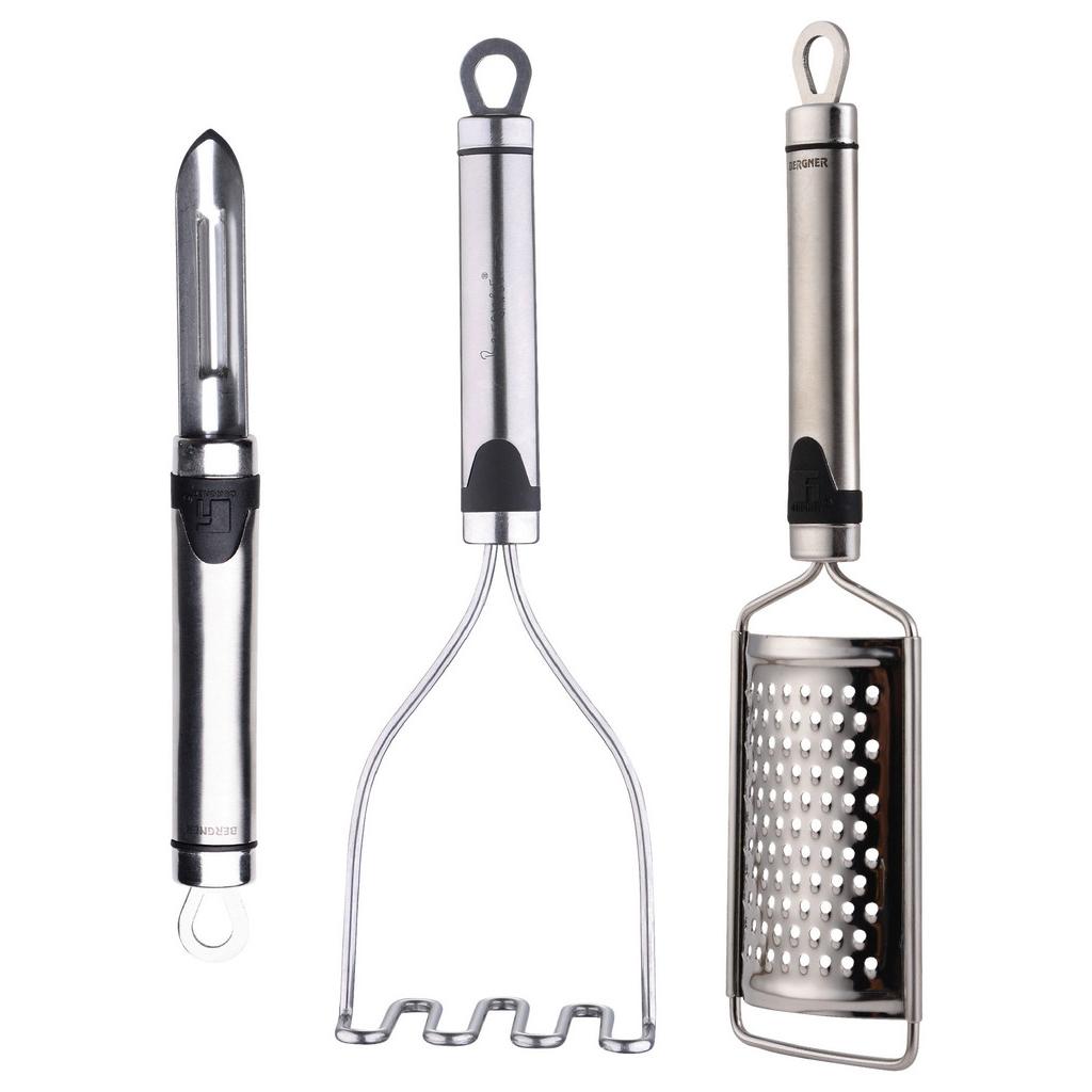 Küchenhelfer Set aus Metall- und Kunststoff bgkit 3-Teilig