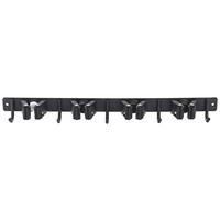 Wandhalter Praktiker 2 - Schwarz, MODERN, Metall (43,5/4,7/11cm)