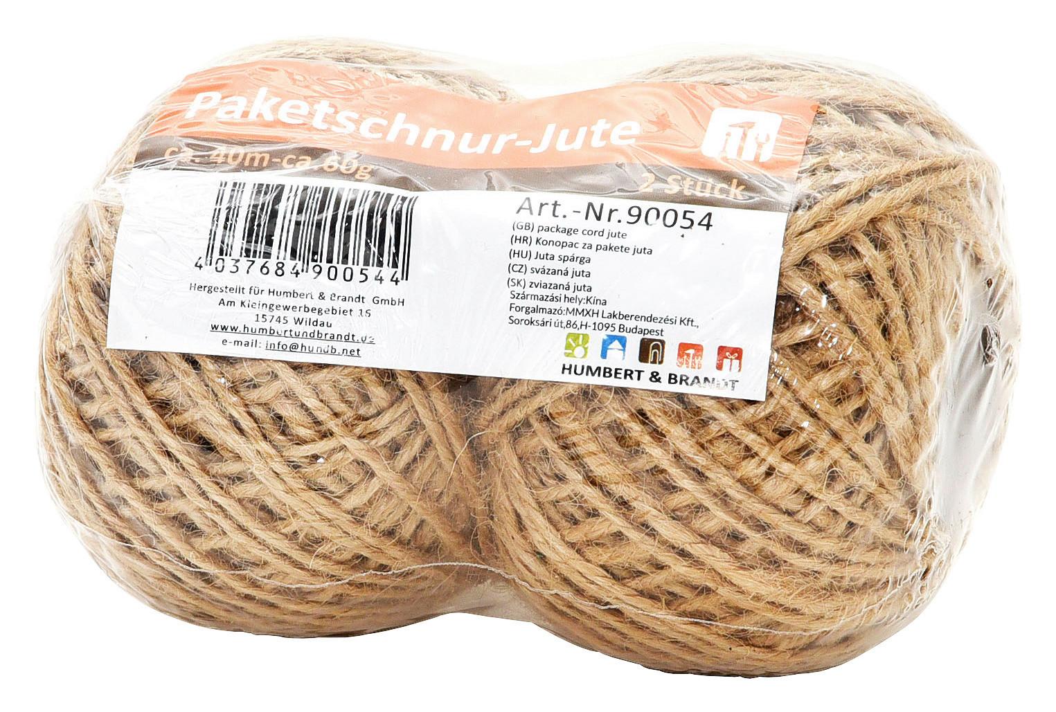 Paketschnur 2er Pack L: 2 X 40 Meter - Basics, Naturmaterialien (12/8/8cm)