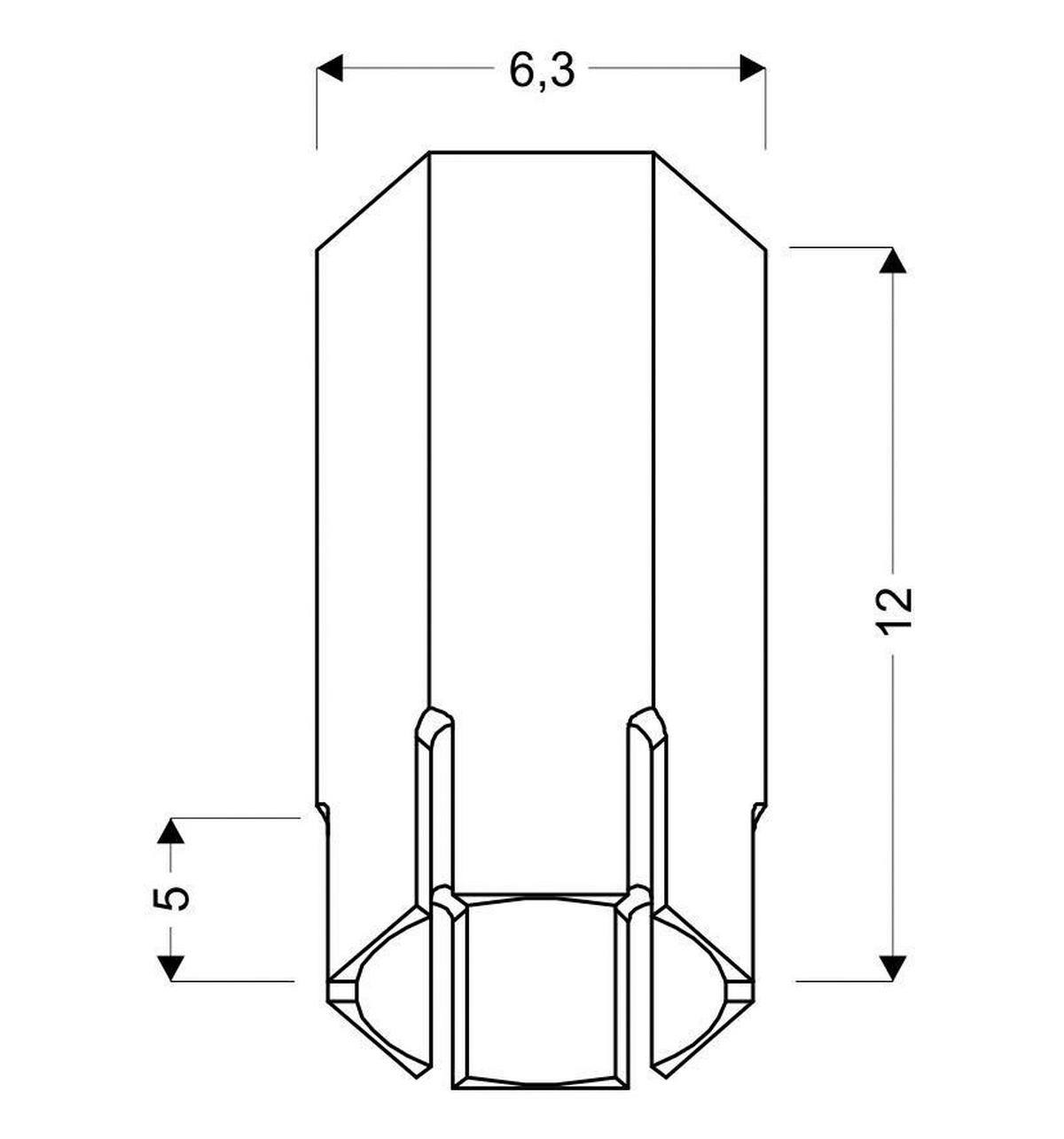 Deckenleuchte 282831 Tube - Design (6.3/6.3/12cm)