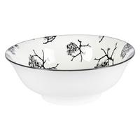 Hluboký talíř Shiva, Ø: 21cm - bílá/černá, Lifestyle, keramika (21/7,8cm) - Mömax