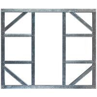 Fundamentrahmen 171x144cm, Stahl, Wetterfest - Silberfarben, Basics, Metall (171/2/144cm)