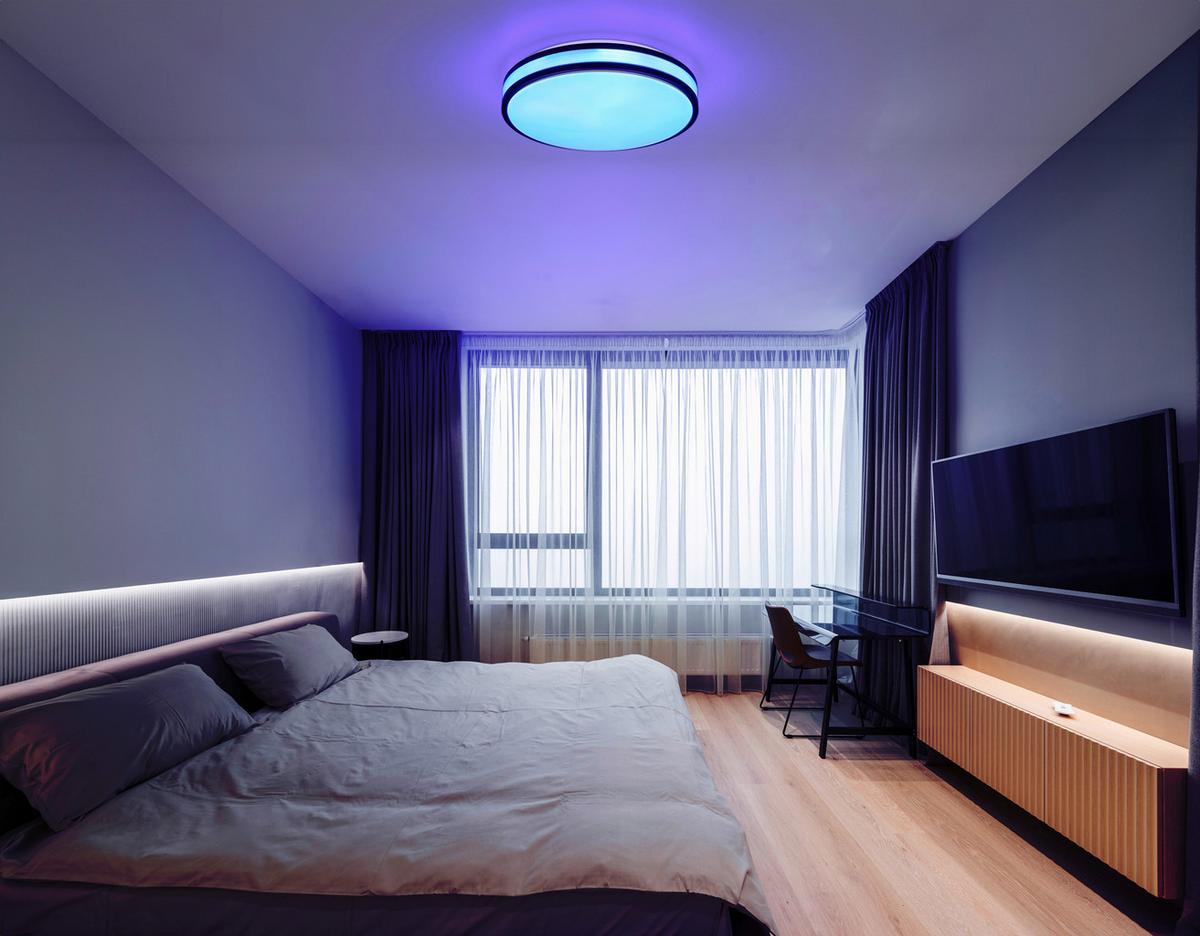 Led-deckenleuchte 41266-18 - Weiß/Cappuccino, KONVENTIONELL, Kunststoff/Metall (34/7cm) - Globo