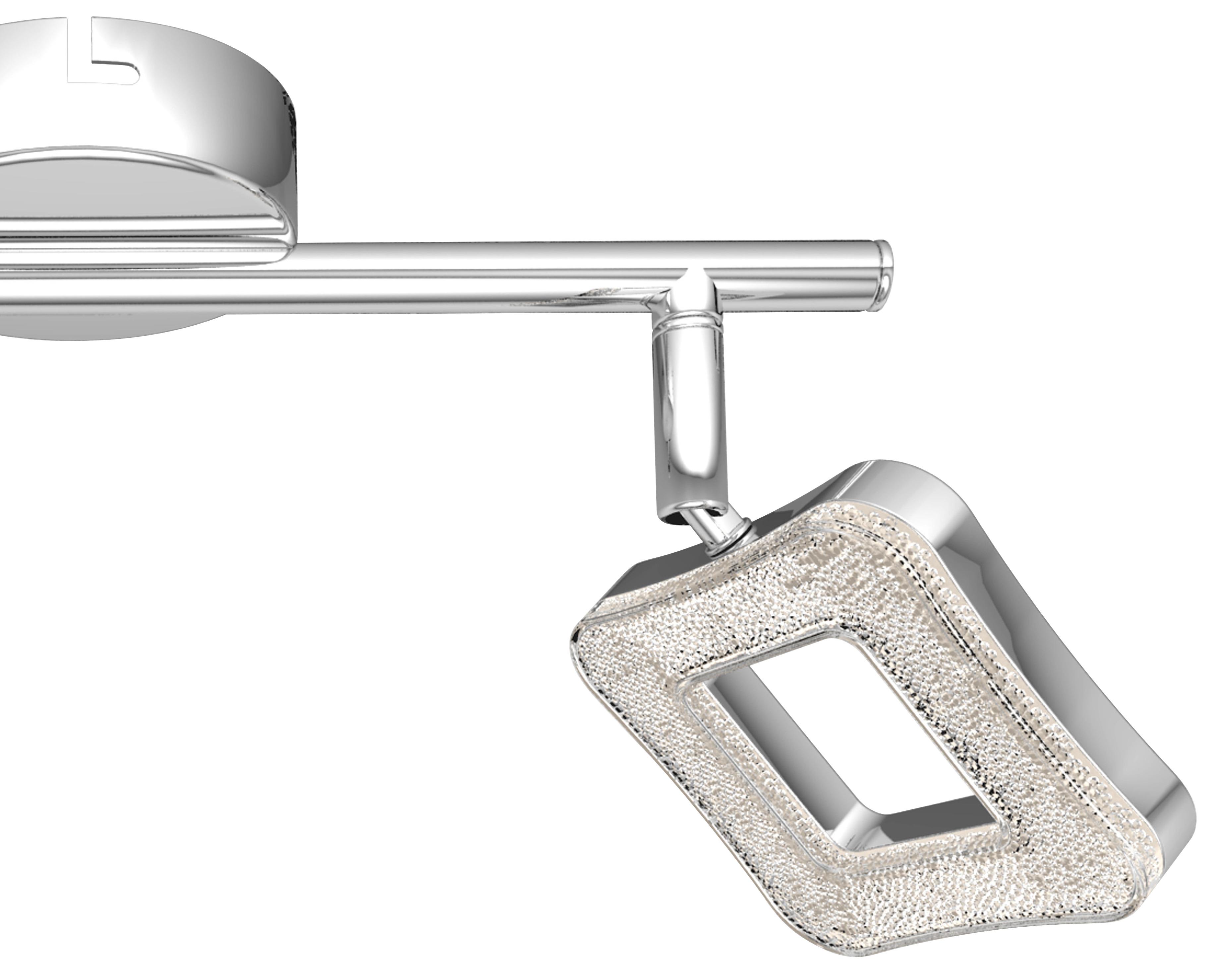 LED-Strahler Amelie 2-Flammig verstellbar L: 30 cm - Chromfarben, MODERN, Kunststoff/Metall (30cm) - Luca Bessoni
