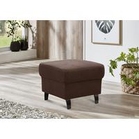 Hocker Arngast cognac, 58x48x58 cm - Cognac/Schwarz, KONVENTIONELL, Textil (58/48/58cm) - Sit & More