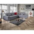 Ecksofa mit Schlaffunktion Paso, Webstoff - Grau, MODERN, Textil (315/260cm) - Luca Bessoni