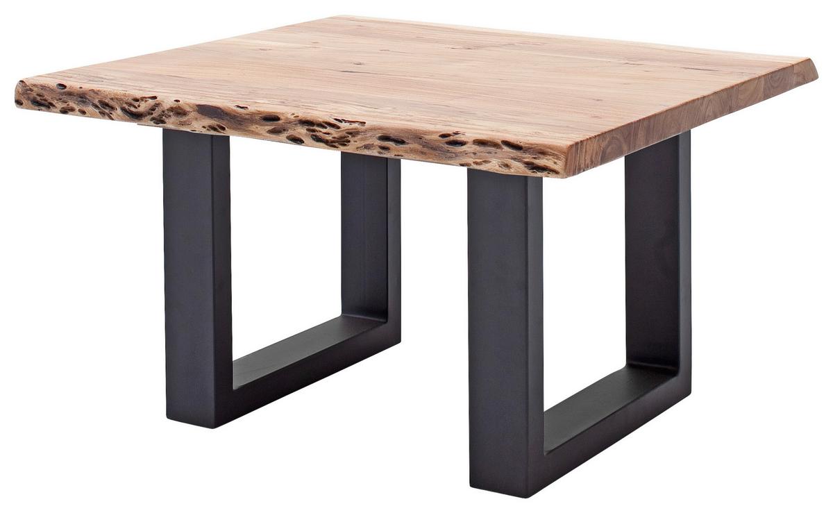 Couchtisch Holz Massiv Cartagena, Akazie/Anthrazit - Anthrazit/Akaziefarben, MODERN, Holz/Metall (75/45/75cm)