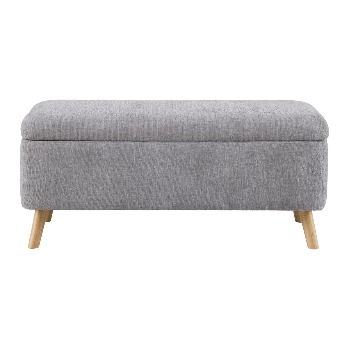 SEDACÍ LAVICE JENSON -EXKLUSIV- - šedá/přírodní barvy, Moderní, dřevo/textil (100/43/40cm) - Mömax