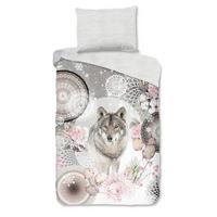 Bettwäsche Isaci Grau Hellgrau 140x200 cm - Hellgrau/Grau, Trend, Textil (140/200cm)