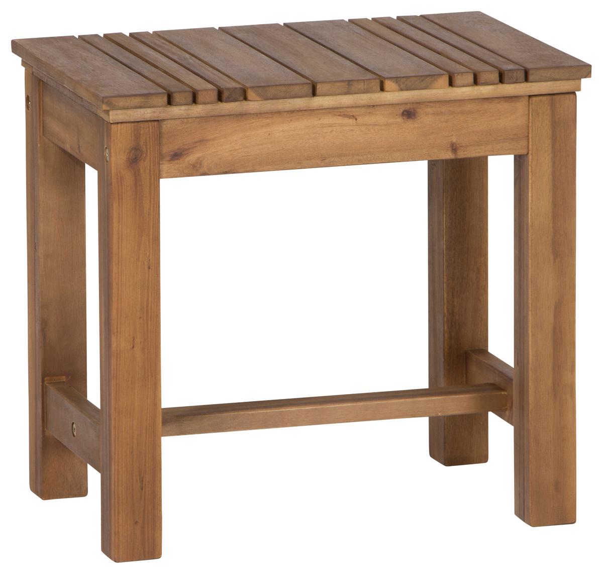 Gartenhocker Echtholz Akaziefarben - Akaziefarben, KONVENTIONELL, Holz (33/45/50cm) - Siena Garden