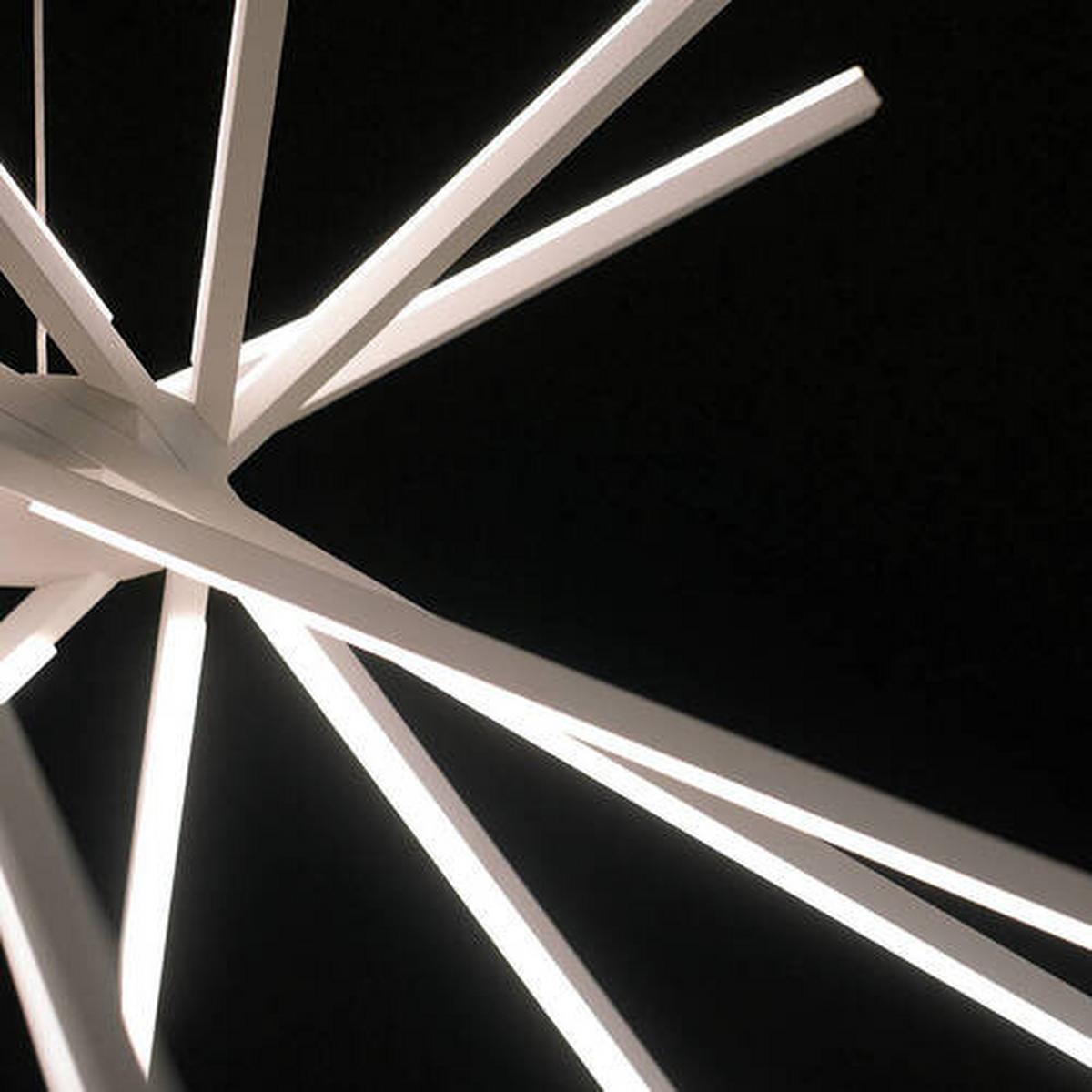 LED-Hängeleuchte Shanghai-S8c Bco - Weiß, Design, Metall (113/160cm)