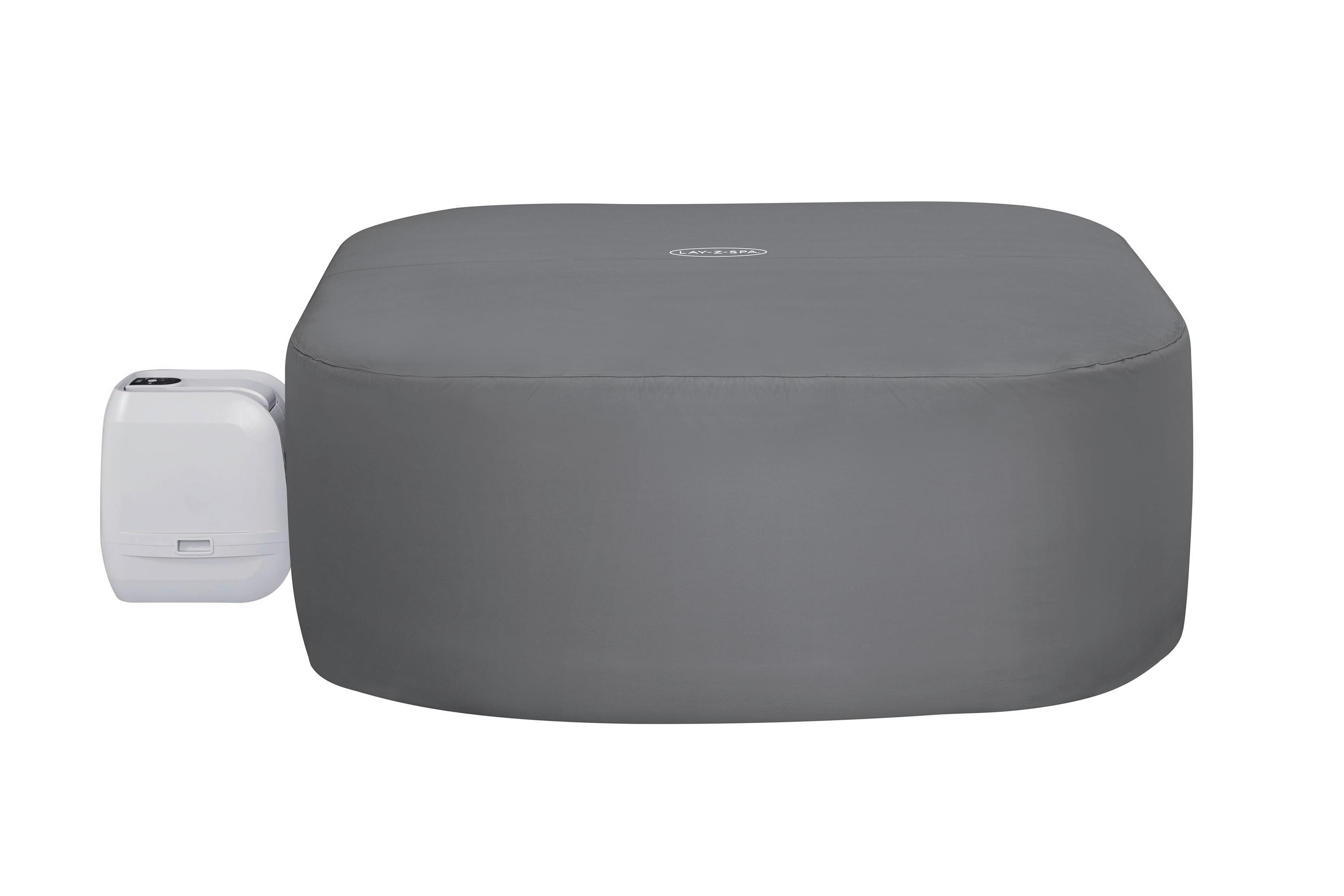 Whirlpoolabdeckung Daniela - Dunkelgrau, KONVENTIONELL, Kunststoff (201/201/80cm) - Bestway
