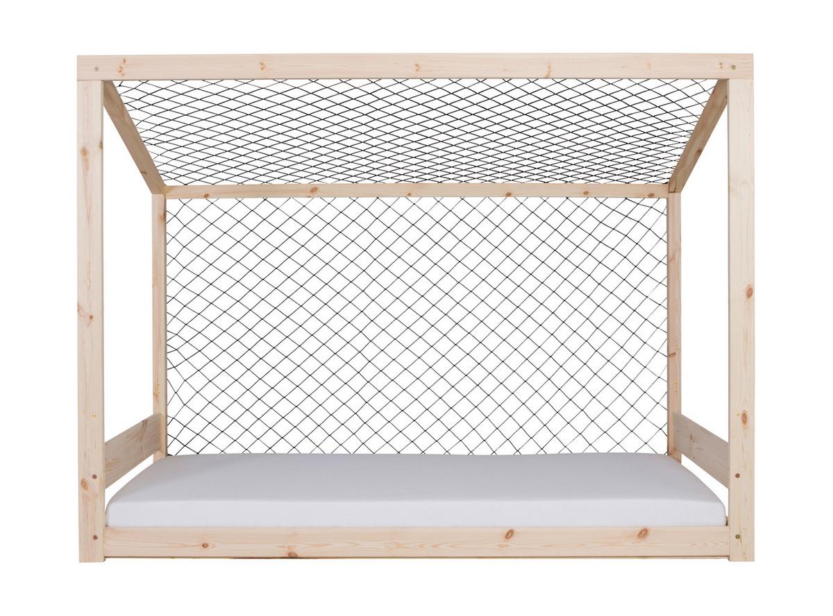 Bodenbett mit Rollrost 90x200 cm Naturfarben - Naturfarben, MODERN, Holz (90/200cm) - MID.YOU