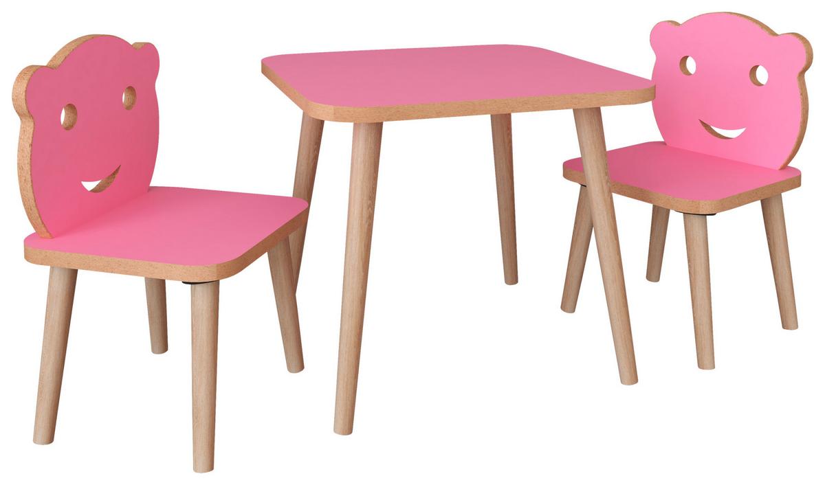 Kindersitzgruppe Lilula Rosa Lilula - Pink/Rosa, MODERN, Holzwerkstoff - MID.YOU
