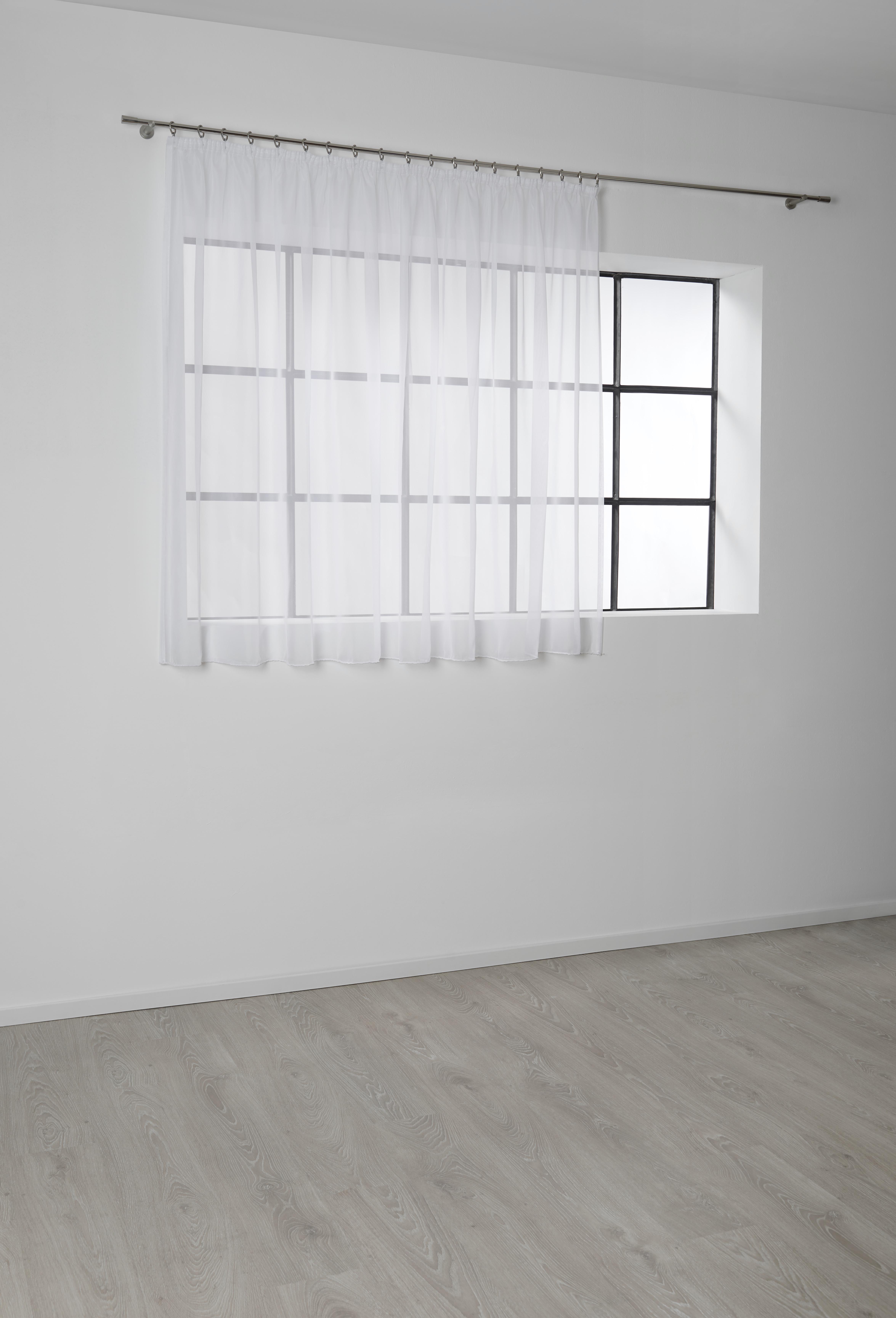 Kusová záclona Anna store, 300/145cm - bílá, Konvenční, textil (300/145cm) - Based