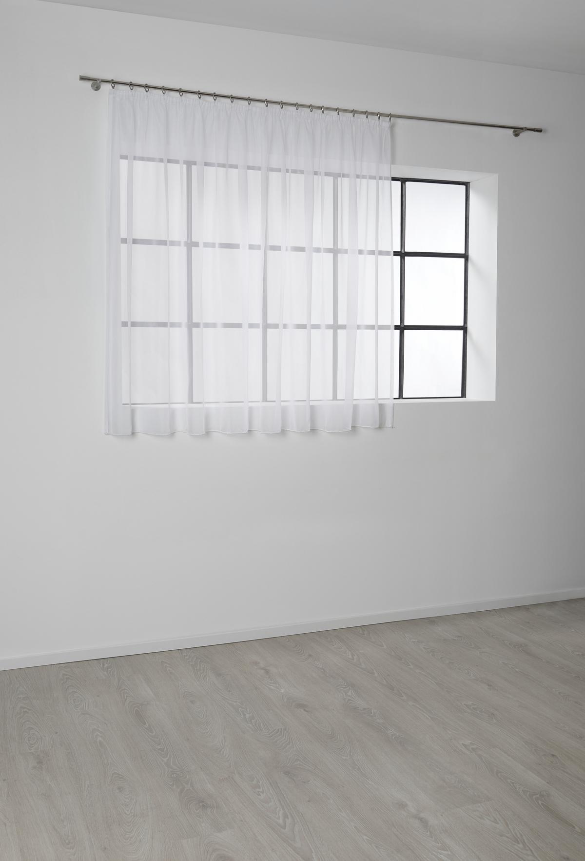 Kusová záclona Anna store, 300/145cm - bílá, Konvenční, textil (300/145cm) - Based
