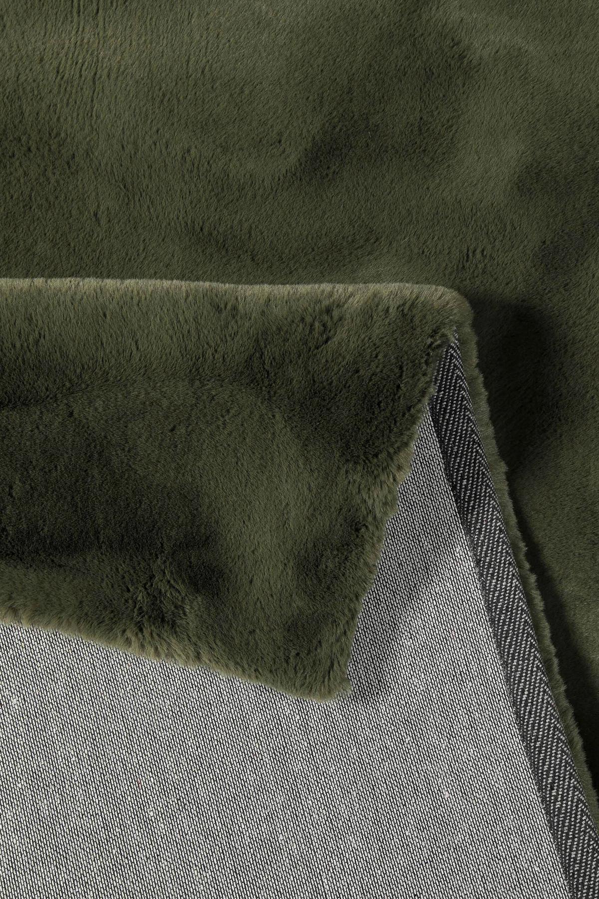 Hochflorteppich Alice Olivgrün 70x140 - Olivgrün, KONVENTIONELL, Textil (70/140cm) - Esprit