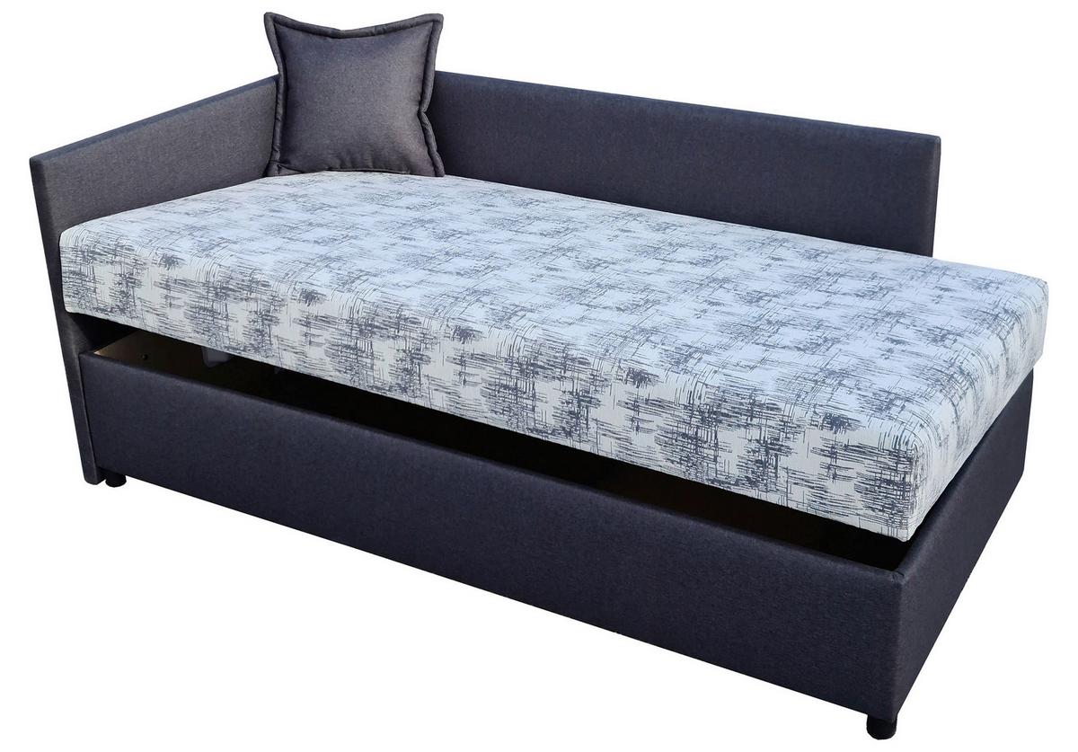 Kárpitozott Heverő Bergen New 207/107 Cm *top Ár* - fekete/fehér, Konventionell, textil (200/90cm) - Best Price