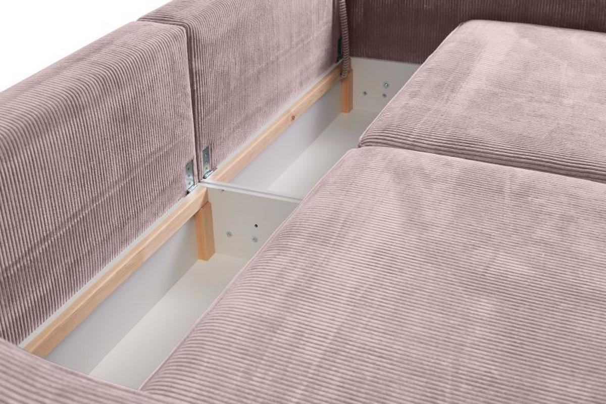Bigsofa Evora Greige B: 276 cm - MODERN, Textil (276/71-92/137cm)