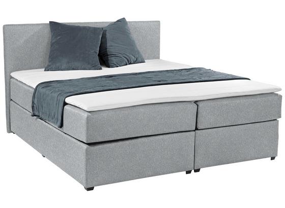 Boxspringbett Titania 180x200 Grau - Schwarz/Grau, KONVENTIONELL, Textil (180/200cm) Boxspringbett Titania 180x200 Grau - Schwarz/Grau, KONVENTIONELL, Textil (180/200cm)