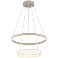 LED-Hängeleuchte, 3000k Cayla - Sandfarben/Transparent, Basics, Kunststoff/Metall (50/150cm) - Luca Bessoni