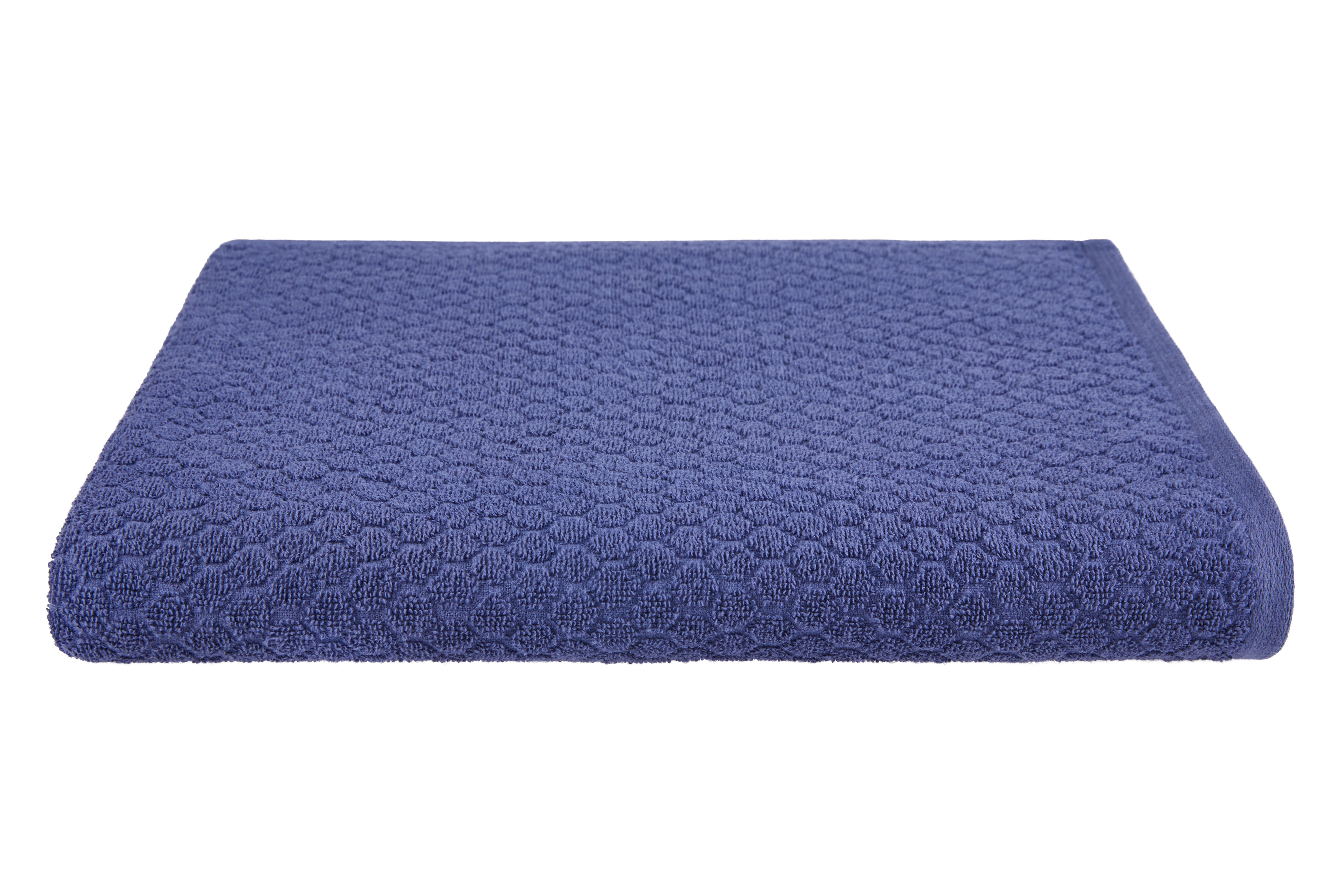 Fürdőlepedő Elena - sötétkék, Modern, textil (100/150cm) - Luca Bessoni