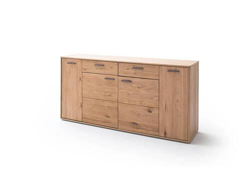 Sideboard teilmassiv B: 184 cm Portland Eichefarben