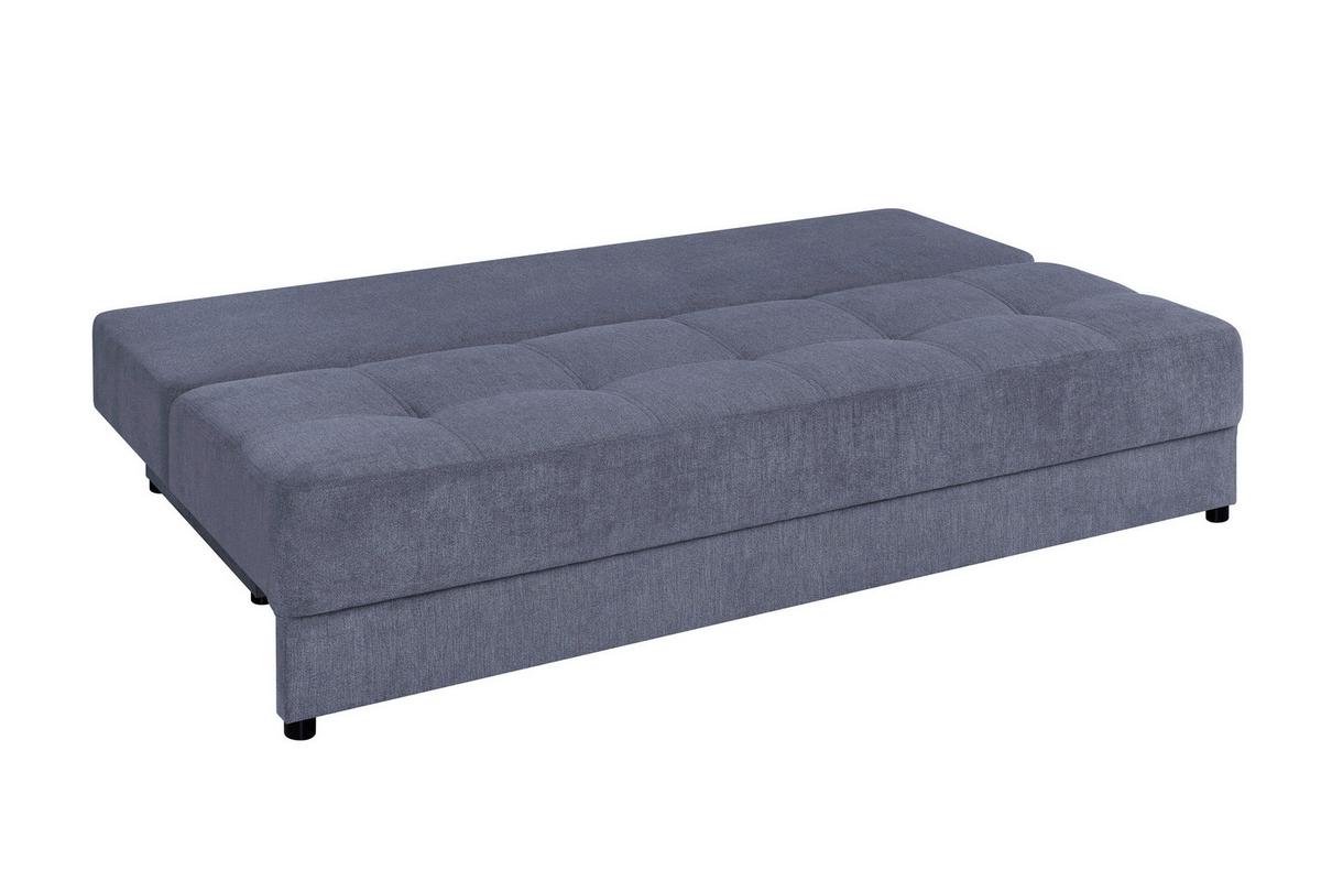 Schlafsofa Toni Anthrazit B: 200 Cm - Anthrazit/Schwarz, Design, Holzwerkstoff/Textil (200/90/103cm) - P & B