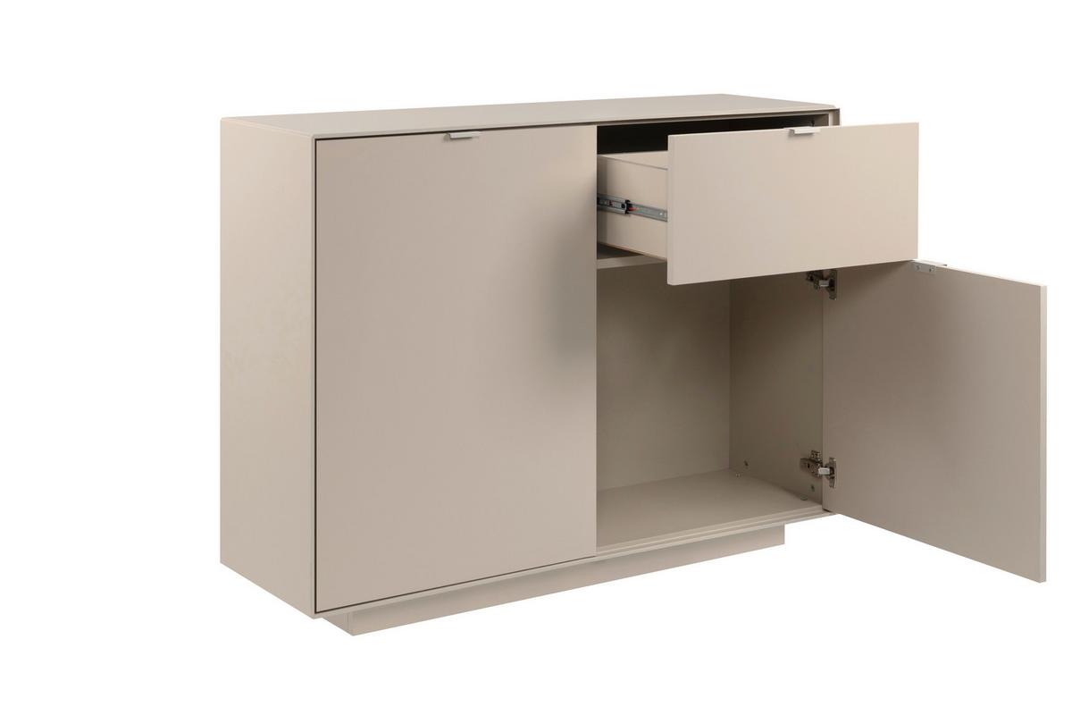 Kommode Sivas B: 120 cm Sandfarben - Sandfarben, Design, Holzwerkstoff (120/90/37,5cm) - MID.YOU