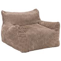 Sitzsack Nubo Cord braun, Indoor, B: 104cm - Braun, Basics, Textil (104/75/95cm)