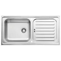 Spüle Edelstahl 100x17,5 cm - Edelstahlfarben, Basics, Metall (100/17,5/50cm) - Respekta