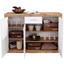 Sideboard Mallorca - Eichefarben/Silberfarben, MODERN, Holzwerkstoff (132/90/35cm)