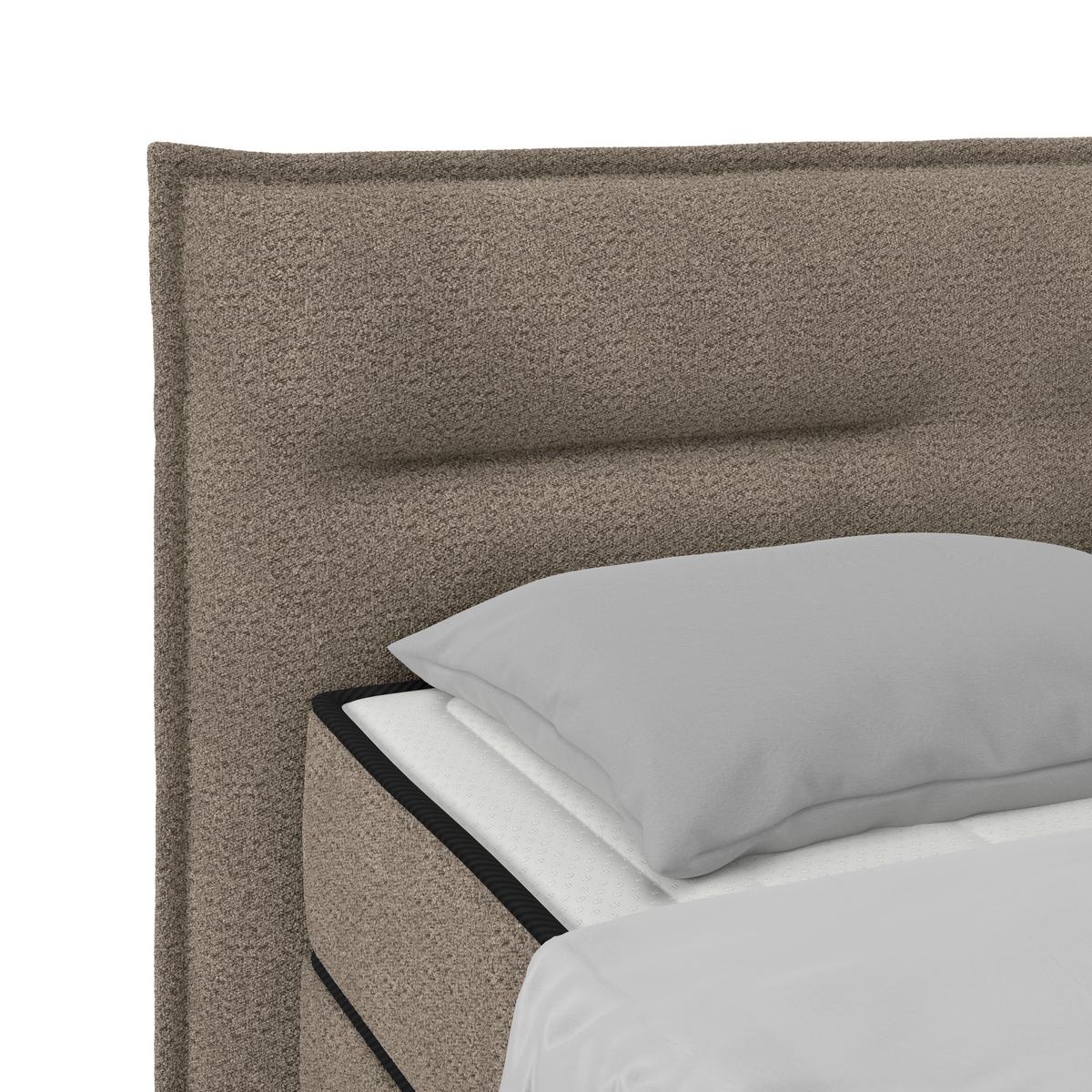 Boxbett Smile inkl. Matratze 180x200 - Taupe, KONVENTIONELL, Holz/Holzwerkstoff (180/200cm) - James Wood