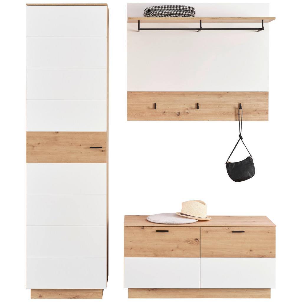 Garderobe Tonale 4, B:162,5 cm Artisan Eiche Dekor/Alpinweiss