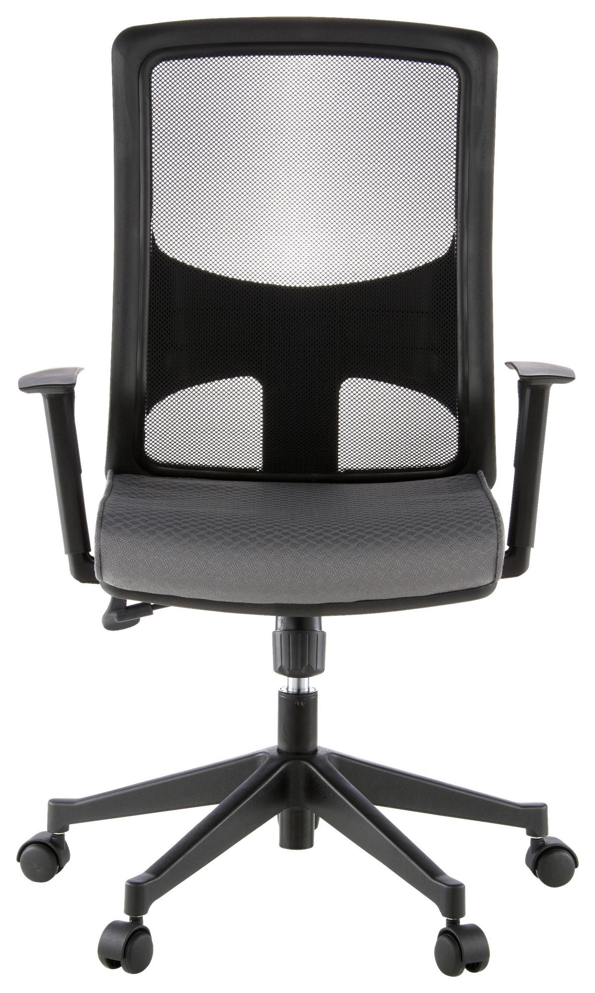 Drehstuhl Lavita Grau/Schwarz - Schwarz/Grau, MODERN, Kunststoff/Textil (57/113/44cm) - MID.YOU