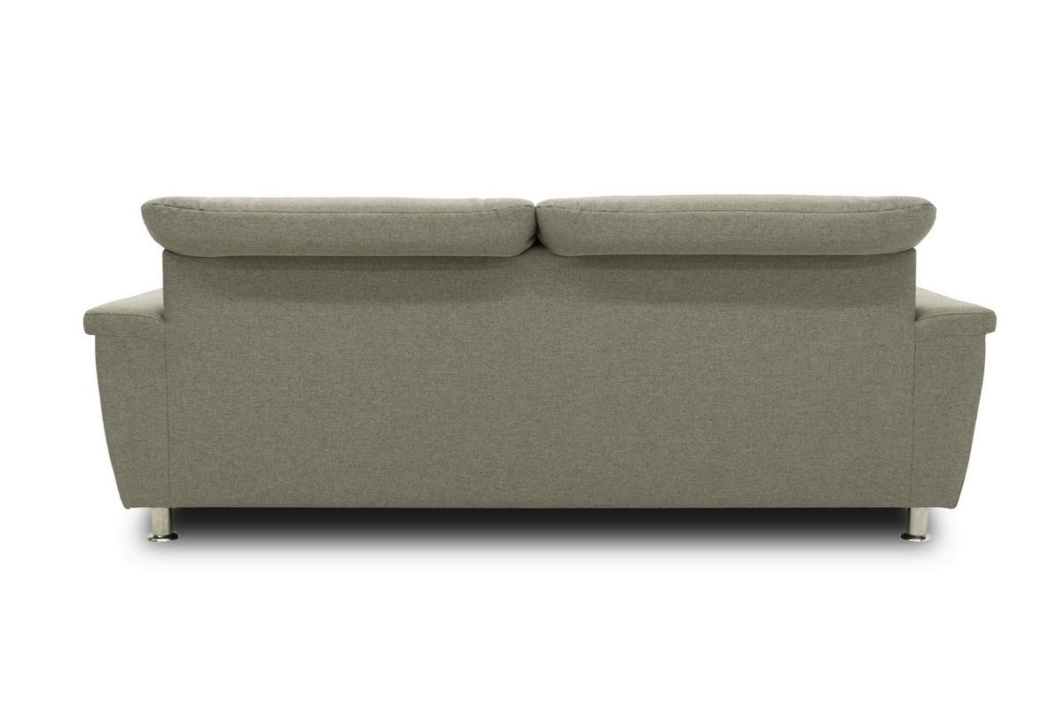 2-sitzer-sofa Franzi Silberfarben Webstoff - Chromfarben/Graubraun, KONVENTIONELL, Textil (210/81/97cm) - MID.YOU