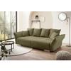 Bigsofa Pera, Olivgrün B: 242 cm - Chromfarben/Olivgrün, MODERN, Textil (242/71/90/131cm) - Livetastic
