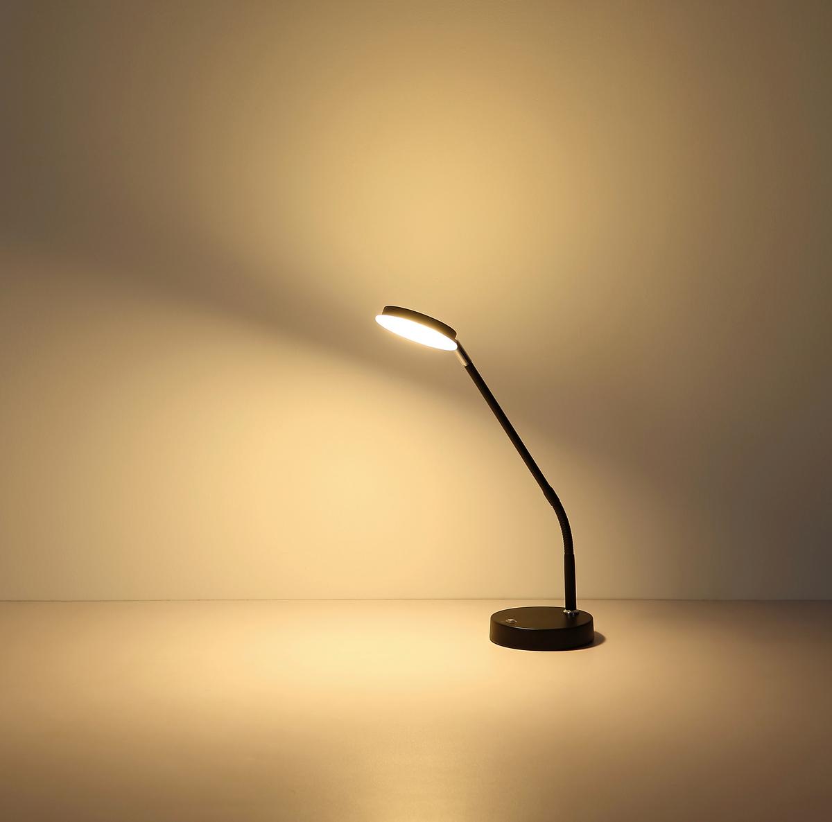 Led-tischleuchte Touchdimmer - Klar/Schwarz, Design, Kunststoff/Metall (43/13/52cm) - Globo