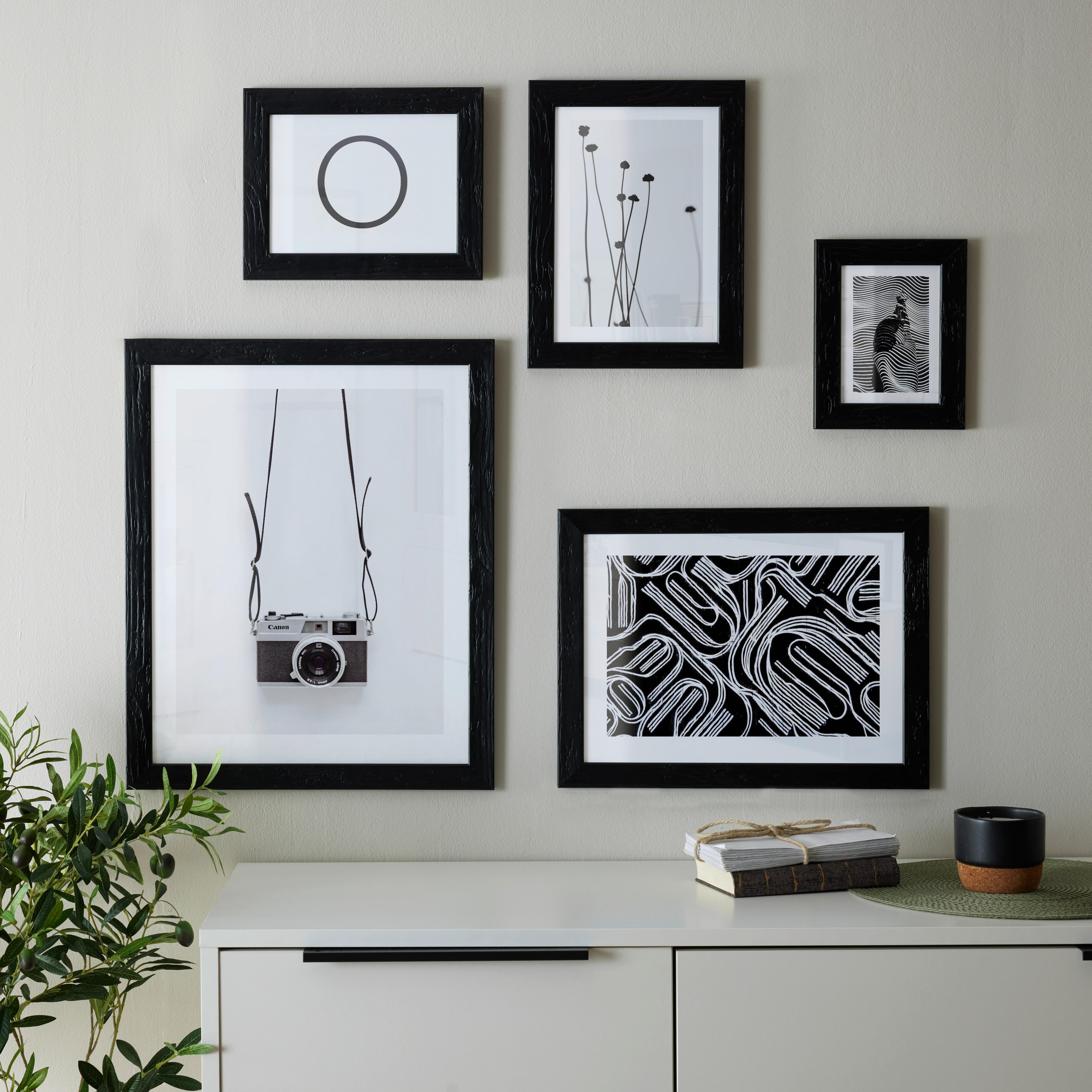 Rám na fotografie Frido, ca. 18/24cm - čierna, Romantik / Landhaus, drevo (18/24cm) - ecoTree