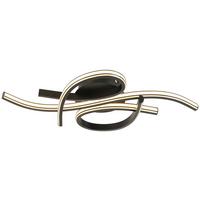 Led-deckenleuchte Kalista - Schwarz, MODERN, Kunststoff/Metall (52/25/8,6cm) - Luca Bessoni