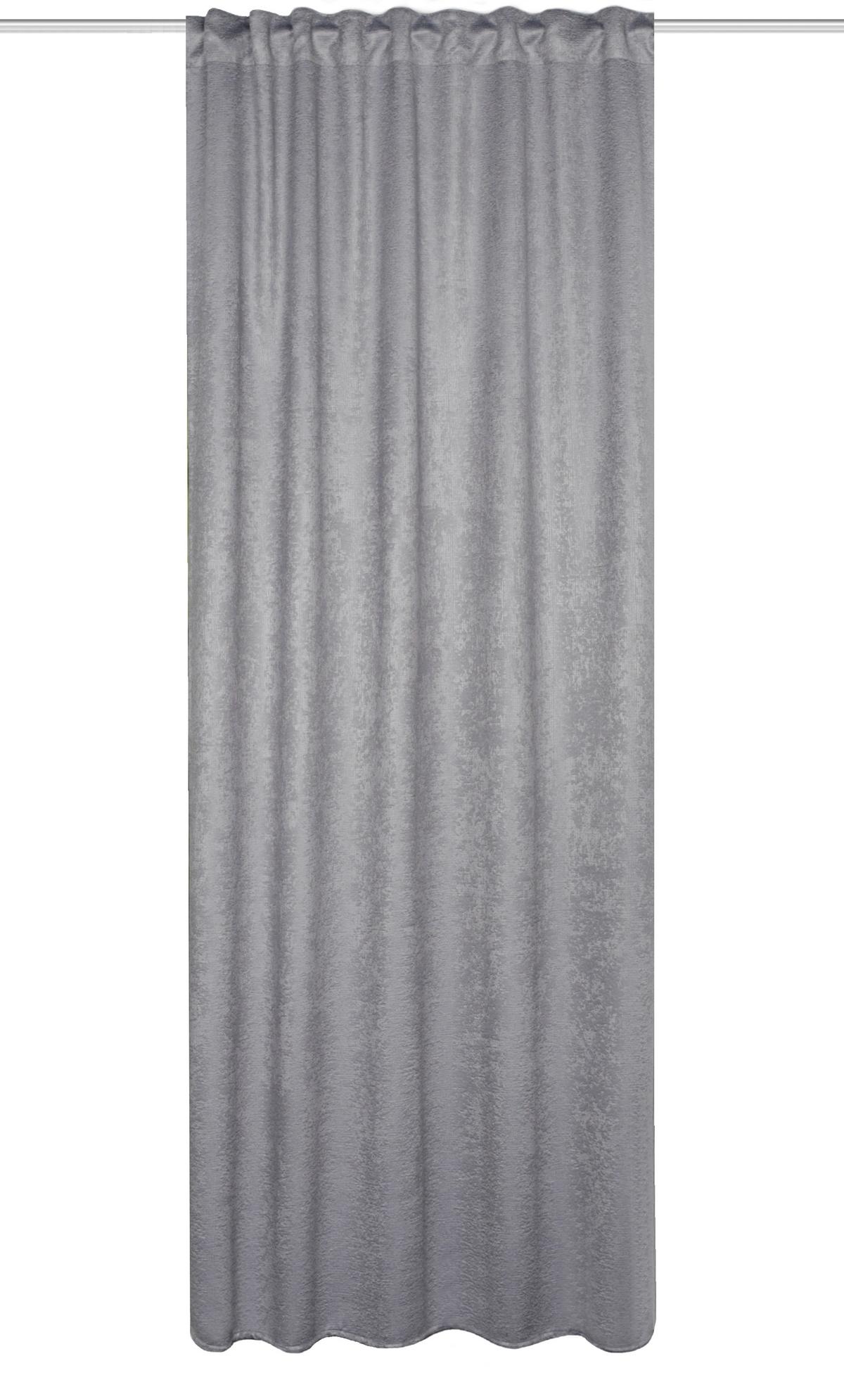 Fertigvorhang Silkio - Grau, Basics, Textil (135/245cm)