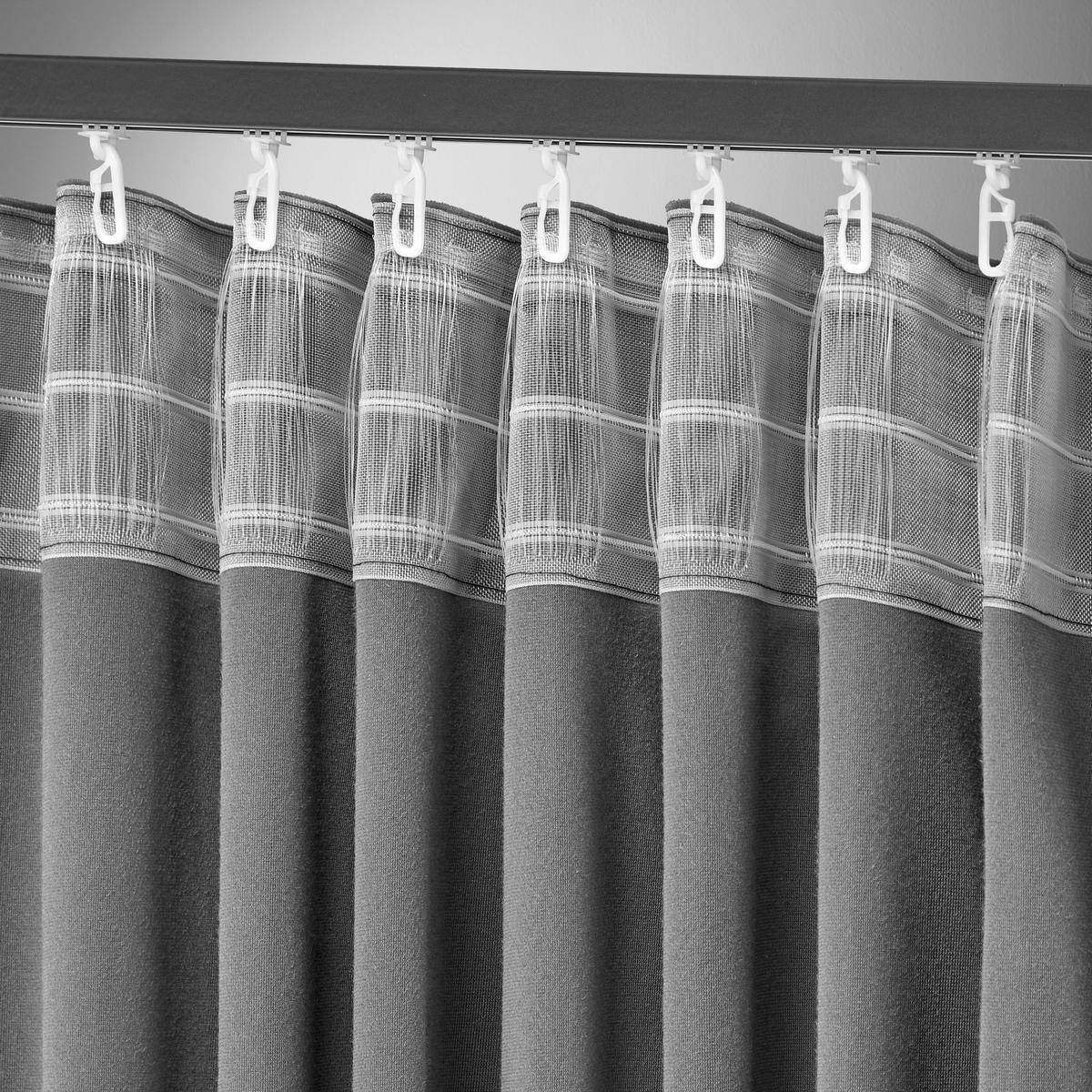 HOTOVÝ ZÁVES Viola, 140/245cm, antracit - antracitová, Konventionell, textil (140/245cm) - Premium Living