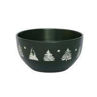 Müslischale Mauna - Dunkelgrün/Weiß, Basics, Keramik (14cm) - Luca Bessoni