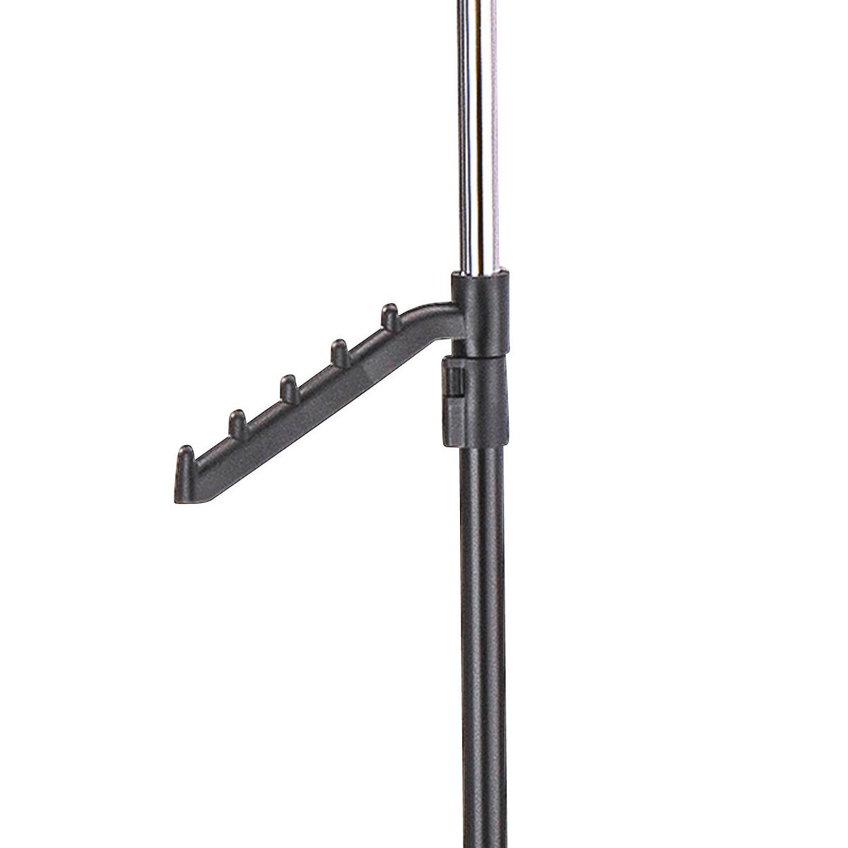 POJÍZDNÝ ŠATNÍ STOJAN MIKE - černá/barvy chromu, Konvenční, kov/plast (80/99-179/40cm) - Based