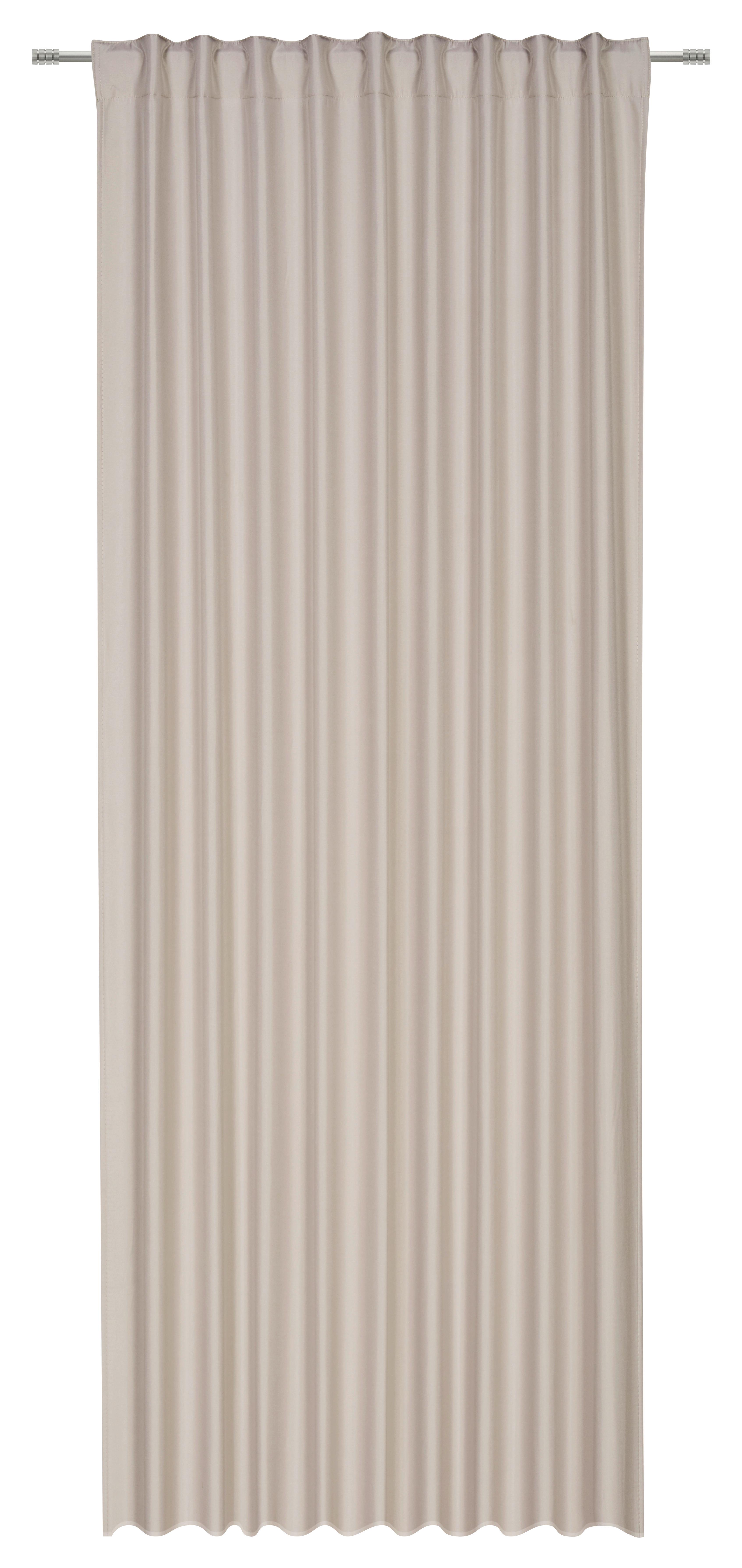 Wärmeschutzvorhang mit Universalband 135x245 cm Beige