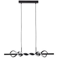 LED-PENDELLEUCHTE G99819/06 AMALIE - Schwarz, Design, Kunststoff/Metall (18/95,5/150cm) - Brilliant