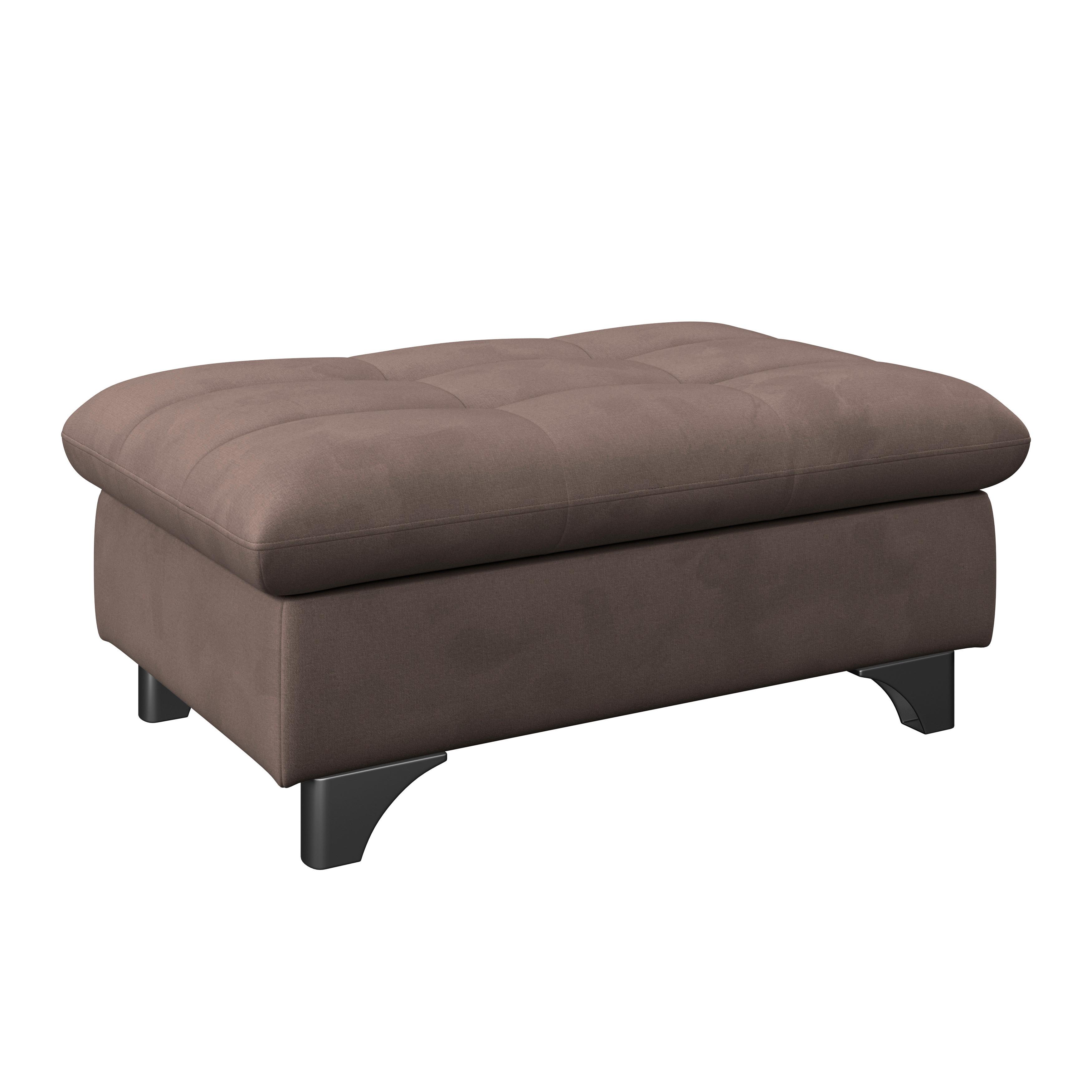 Hocker Gemini Dunkelbraun, B: 108cm