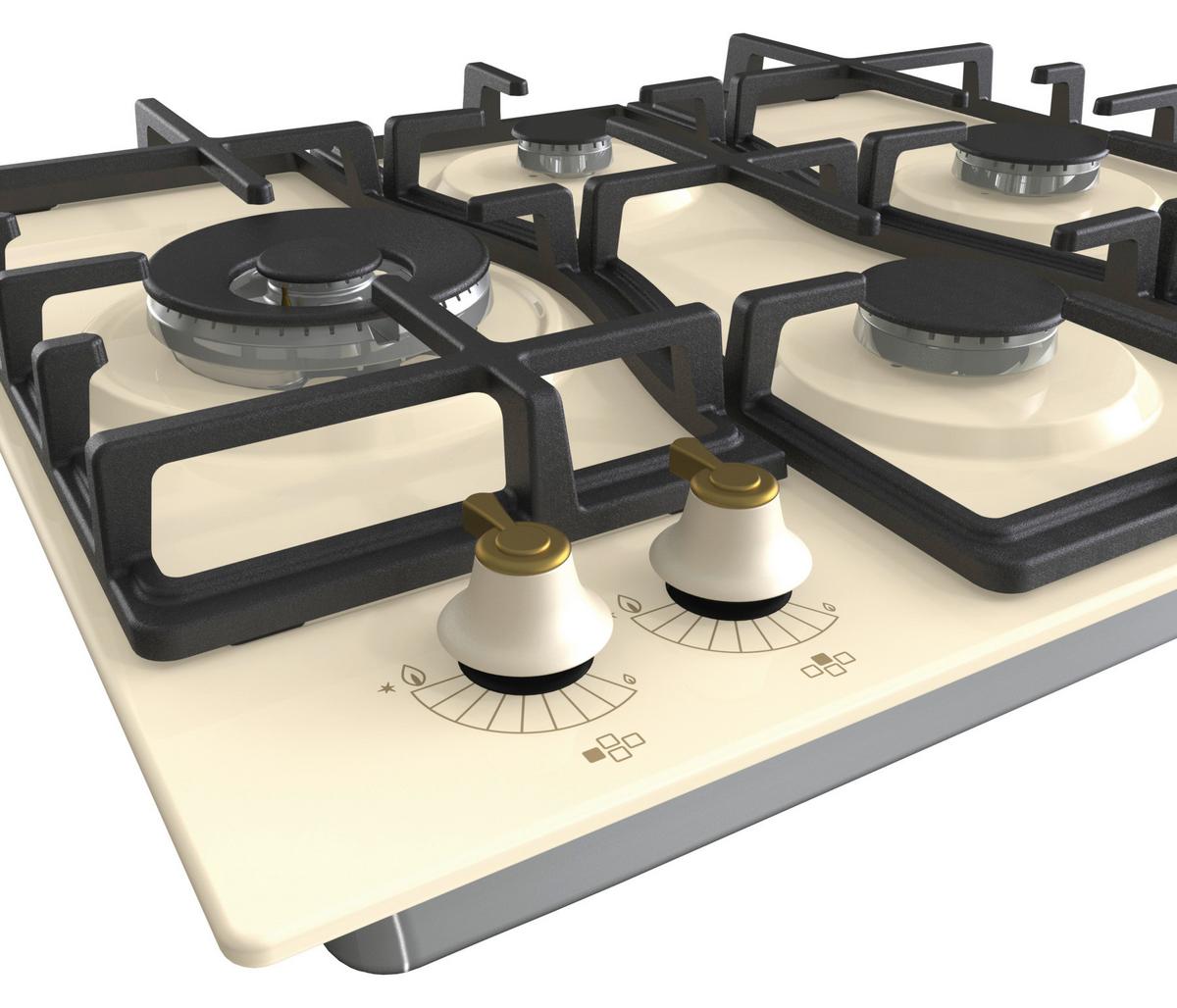 Gázfőzőlap Gw6d42cli - elefántcsont, Modern (60/13/52cm) - Gorenje
